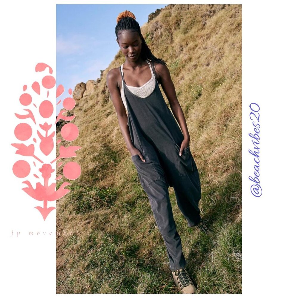 FP MOVEMENT BY FREE PEOPLE Hot Shot Onesie Washed Black M NWT FP-200 - Picture 2 of 10